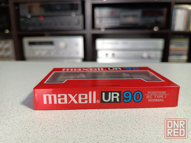 Запечатанная аудиокассета Maxell -UR 90 Донецк - изображение 3