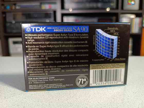 Запечатанная аудиокассета TDK- SA 90 High Bias Донецк