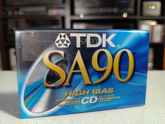 Запечатанная аудиокассета TDK- SA 90 High Bias Донецк