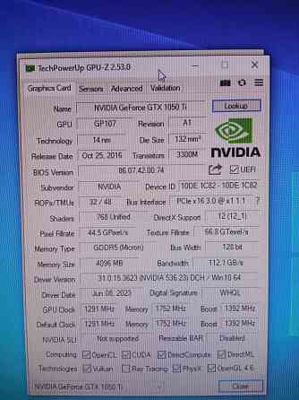 Продается Palit GeForce GTX 1050 Ti Донецк
