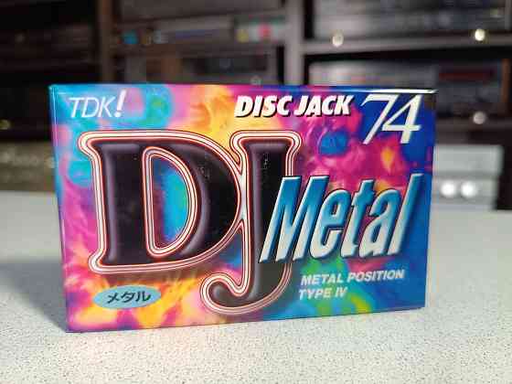 Запечатанная аудиокассета TDK-Disc Jack 74 -Type-IV Metal. Донецк