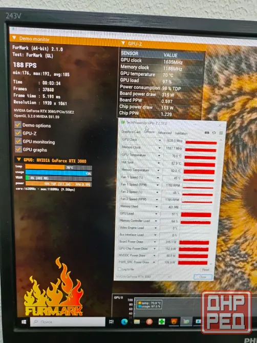 Видеокарта NVIDIA GeForce RTX 3080 10GB Palit GamingPro Донецк - изображение 2
