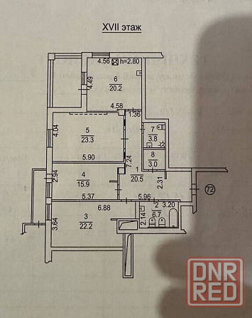 продается 3 - х комнатная квартира, пр-т панфилова (жк евроград) Донецк - изображение 8