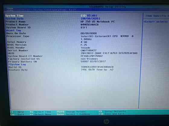 Ноутбук HP 250 G5 сel n3060 4gb 500hdd без по Донецк