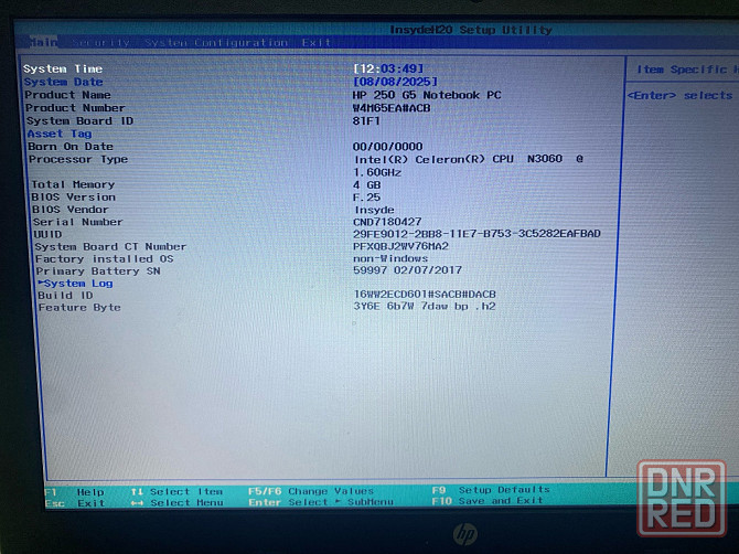 Ноутбук HP 250 G5 сel n3060 4gb 500hdd без по Донецк - изображение 1