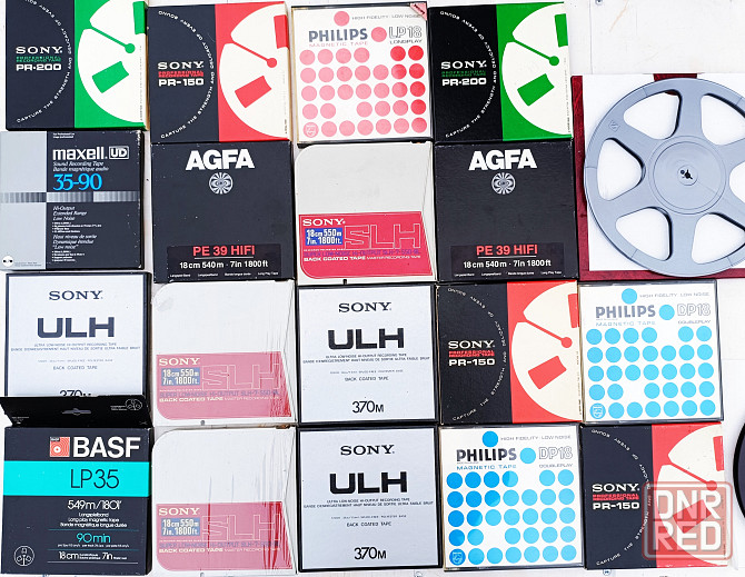 18-е фирменные катушки с пленкой Sony/Philips /Agfa/Basf/Maxell Донецк - изображение 1