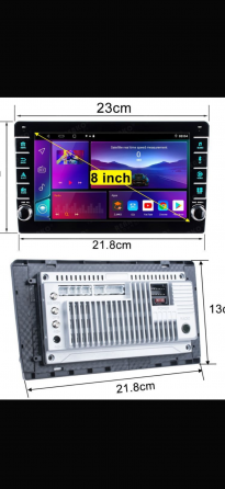 Универсальная новая магнитола, 6/128 GB, 9 дюймов. Донецк