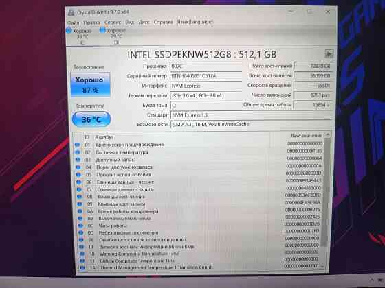 ASUS ROG Strix Scar III G531GW/15,6-240гц/Intel Core i7-9750H/SSD M2 NWMe-512 Гб+HDD- 1 Тб/RTX 2070 Донецк