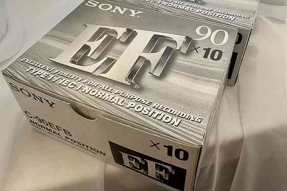 Аудиокассеты Sony c-90 efb новые в запечатанном блоке! Донецк