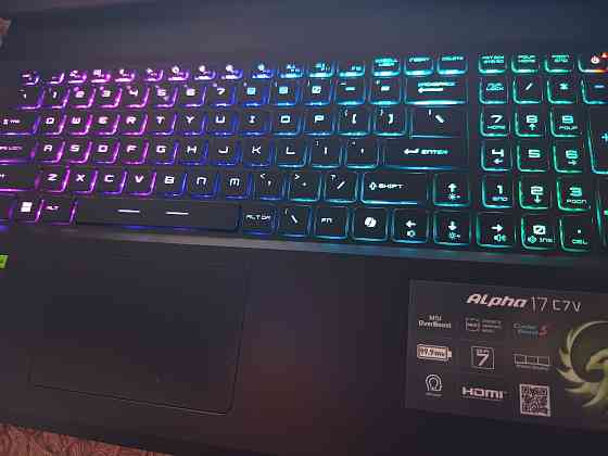 MSI Alpha 17 C7VF/17,3-240гц/Ryzen 9 7940HX/16 Гб DDR5/SSD родной M2 NWMe-1024 Гб/RTX 4060/ 113 999 Донецк