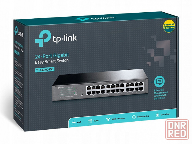 Коммутатор TP-Link TL-SG1024DE гигабитный 24 порта Донецк - изображение 1