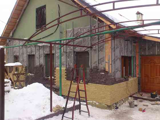 Дизайн- Утепление Фасадов Домов.Навесные фасады-Сканрок,Керамофасад,Профнастил,Сайдинг,Брикстоун др Донецк