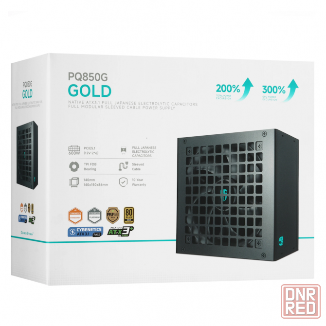 Блок питания Deepcool PQ850G 850W, 80+ gold, Full MODULAR Донецк - изображение 1