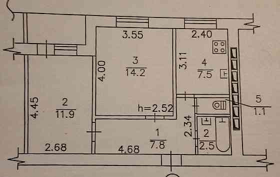 Продам 2к кв Рынок Бакины.Документы готовы.Вода доходит. Донецк