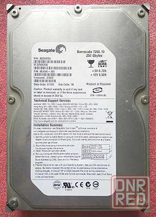 HDD 250GB IDE 3.5" 7200RPM 16MB Seagate ST3250620A - Для пк - Обмен на 20шт нерабочих модулей озу Донецк - изображение 1