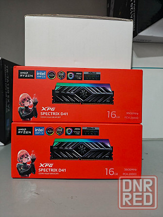 Оперативная память DDR4 Adata Spectrix D41 RGB 32GB (kit 2x16) 3600MHz Донецк - изображение 1