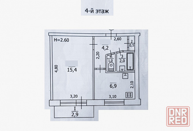 Сдам 1 комн. кв., 4/5 эт., 31 м.кв. - Макеевка, ул. Фабрициуса, Ласточка Макеевка - изображение 7