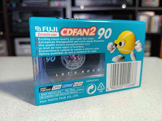 Запечатанная аудиокассета Fuji- CD Fan 2-90 Донецк