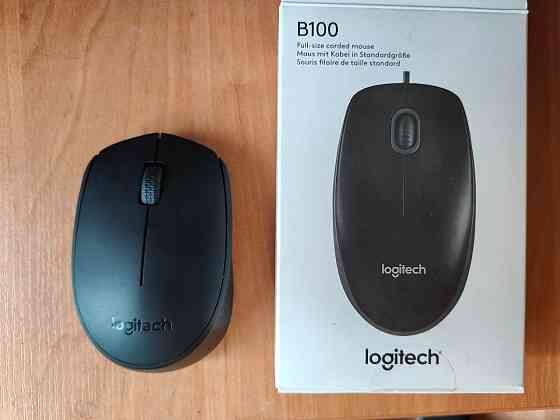 Мышь беспроводная Logitech B100 Black Донецк