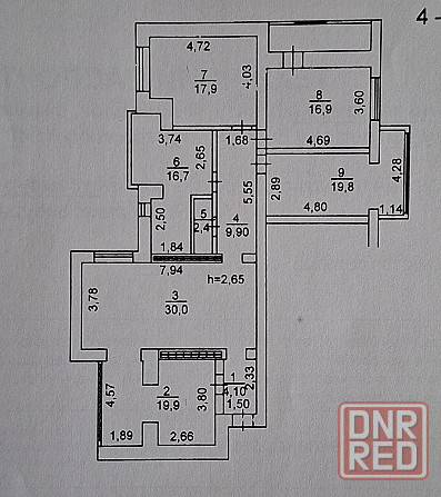 Продам 4-комнатную квартиру 144 м2 в центре Донецка. Министерка. Донецк - изображение 12