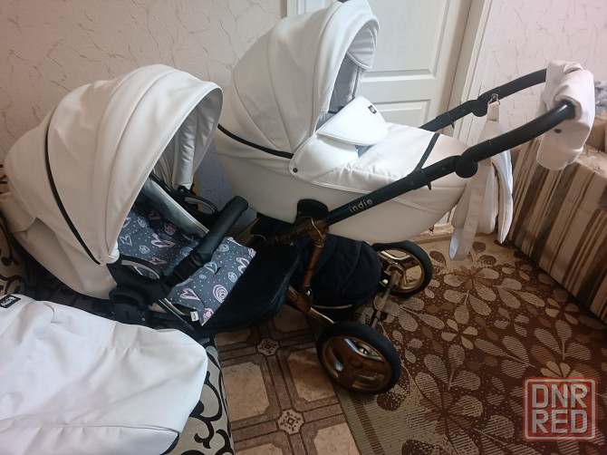 Продам коляску внедорожник 2 в1,фирма-пеппи индиго. Макеевка - изображение 1