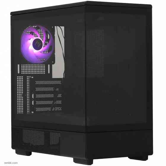 Корпус zalman p10, matx, black, window, 2x3.5", 3x2.5", 1xusb type-c, 1xusb3.0, rear 1x120mm argb p10 black | Гарантия Макеевка