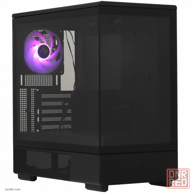 Корпус zalman p10, matx, black, window, 2x3.5", 3x2.5", 1xusb type-c, 1xusb3.0, rear 1x120mm argb p10 black | Гарантия Макеевка - изображение 1
