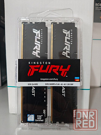 Оперативная память DDR5 Kingston Fury Beast 32Gb (kit 2x16) 5600MHz CL40 Донецк - изображение 1