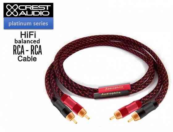 Аудио кабель RCA -RCA псевдо-балансный межблочный CREST AUDIO Донецк