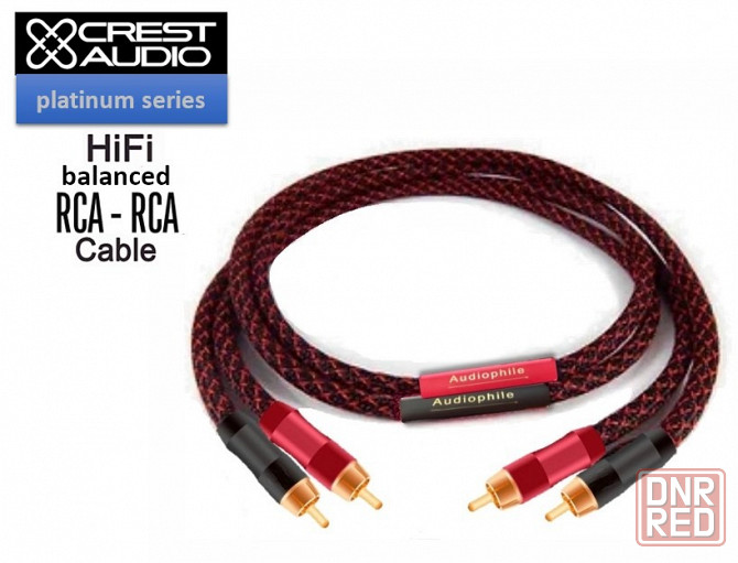 Аудио кабель RCA -RCA псевдо-балансный межблочный CREST AUDIO Донецк - изображение 1