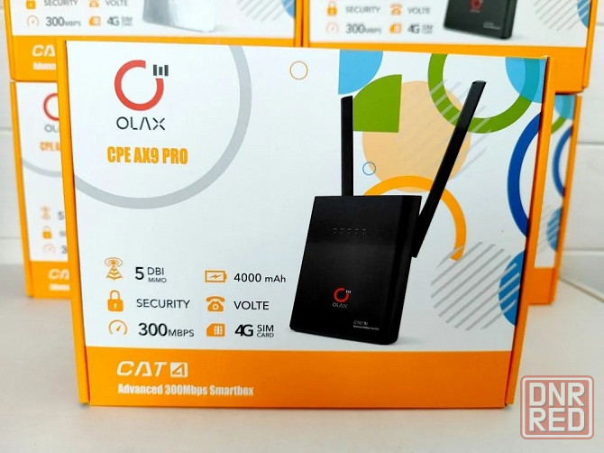 Скоростной и многофункциональный WIFI Роутер Olax AX9 PRO 3G 4G LTE Донецк - изображение 1