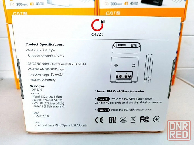 Скоростной и многофункциональный WIFI Роутер Olax AX9 PRO 3G 4G LTE Донецк - изображение 2