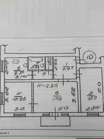 Продается 3 комнатная квартира, Левобережный район Площадь Мариуполь