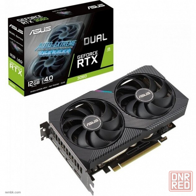 видеокарта asus (dual-rtx3060-o12g-v2) geforce rtx 3060 12gb dual oc v2 lhr 90yv0gb2-m0na10 в макеевке днр Донецк - изображение 1