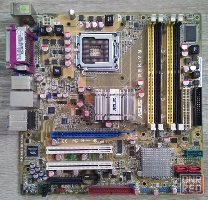 Asus p5k-vm Socket 775 - Обмен на 3шт нерабочих материнских плат Socket 370 и Socket 462 или SLOT-A Донецк - изображение 1