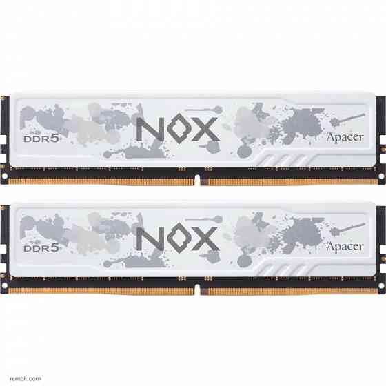 Оперативная память 32gb ddr5 6000mhz apacer nox white (2x16gb kit) (ah5u32g60c622mwaa-2) по доступной цене в макеевке днр | Гарантия Донецк