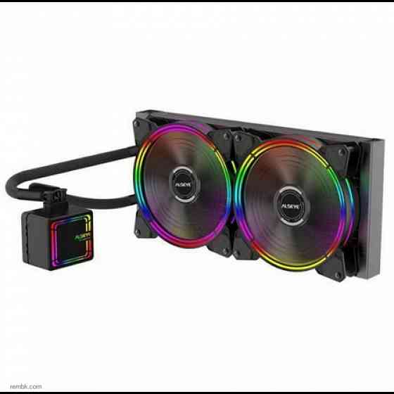 Система водяного охлаждения alseye h280 tdp 200w universal platfrom pwm single 5colors+ led 140mm*2 в макеевке днр | Гарантия Донецк