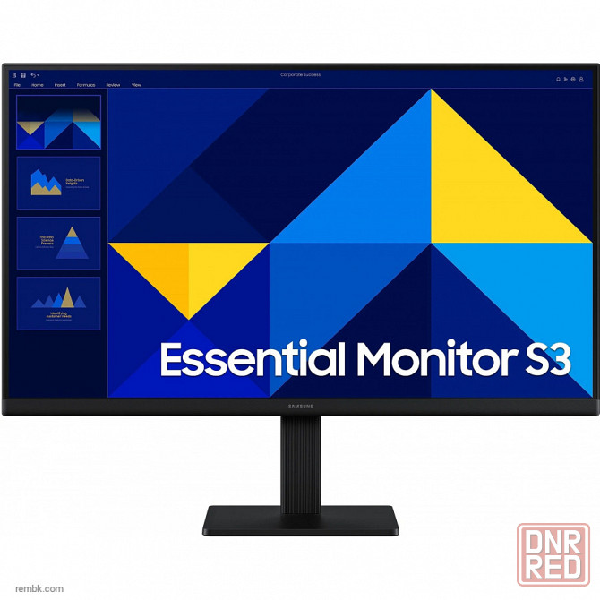 Монитор 23.6" samsung s24d300gai, ips/fullhd/100гц (ls24d300gaixci) черный | Гарантия Макеевка - изображение 1