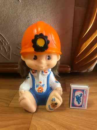 Игрушка шахтёр ребёнок пластизолевая. Донецк