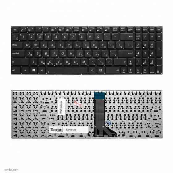 Клавиатура ноутбука Asus X551CA X551CAV X551MA Чёрная. Плоский Enter. Черная, без рамки. Донецк |Гарантия Макеевка