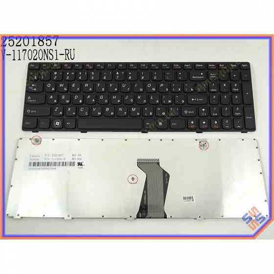 Клавиатура ноутбука Lenovo Ideapad G580, G585, G780, V580, Z580, Z585 Series. Плоский Enter. Черная. выгодно в |Гарантия Макеевка