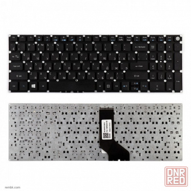 Клавиатура ноутбука ACER Aspire E5-522, E5-522G, E5-573, E5-573G, E5-573T, E5-573T, E5-532G, E5-722, E5-772, F5-571, F5-571G, F5-572, F5-572G (RU Blac Макеевка - изображение 1