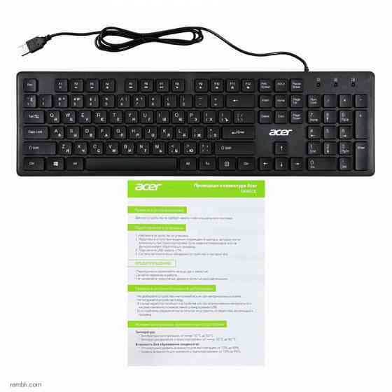 Клавиатура Acer OKW020 черный slim |Гарантия Макеевка
