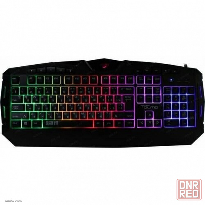 Клавиатура Qumo Antares K60, игровая, проводная, мембранная, 114 клавиш, USB, подсв, чёрная |Гарантия Макеевка - изображение 1