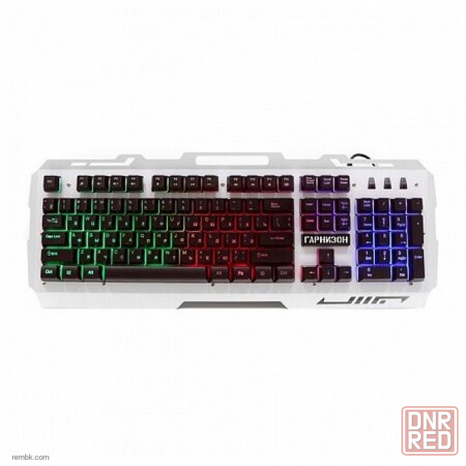 Клавиатура игровая Гарнизон GK-340GL, металлический корпус, подсветка RAINBOW |Гарантия Макеевка - изображение 1
