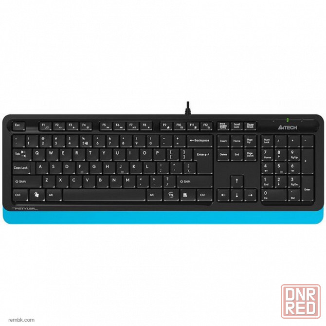 Клавиатура A4Tech Fstyler FK10 Black-Blue USB черный |Гарантия Макеевка - изображение 1