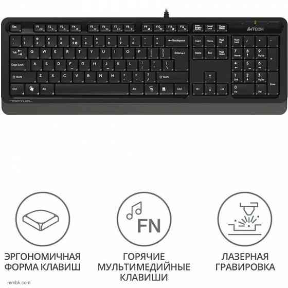 Клавиатура A4Tech Fstyler FK10 черный/серый USB |Гарантия Макеевка