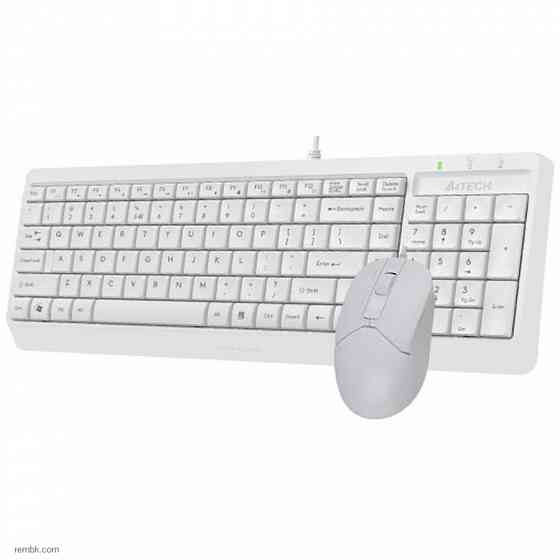 Клавиатура и мышь A4Tech Fstyler F1512, белый |Гарантия Макеевка