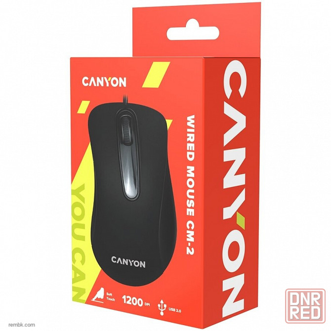 Мышь CANYON CNE-CMS2 Black USB по доступной цене |Гарантия Макеевка - изображение 1