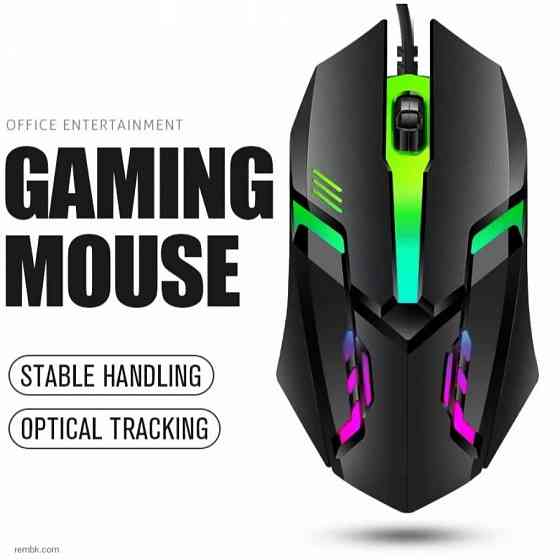 Мышь проводная 1 PC ITLY M01 Sports LED Luminous, черная |Гарантия Макеевка